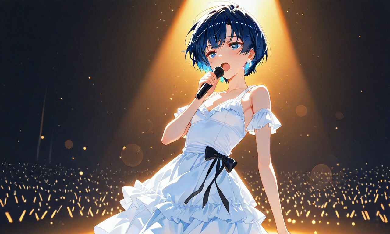 熱唱！柑菜ちゃん | の人気AIイラスト・グラビア