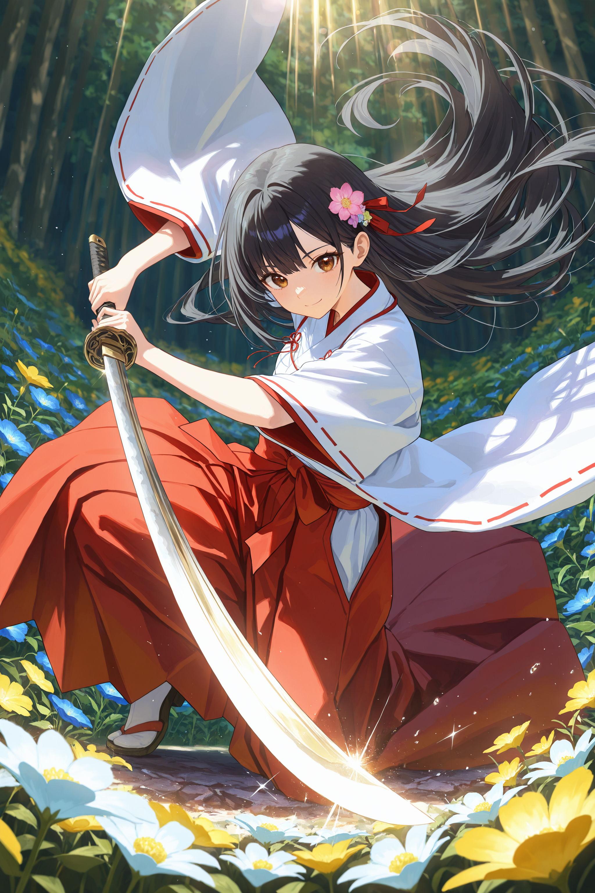 異世界神社の巫女さん（神楽さん） | の人気AIイラスト・グラビア