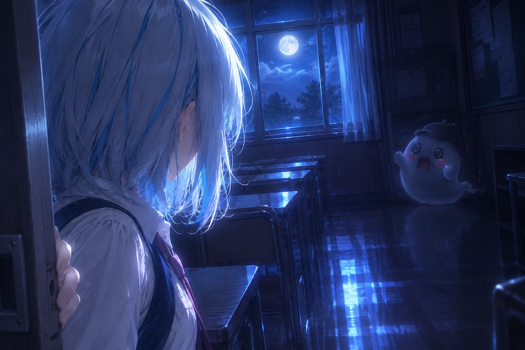 誰かいるの...？【夜の教室で】【#1】