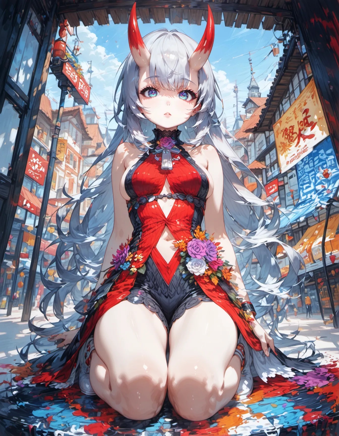 The Crimson Oni of Painted Streets