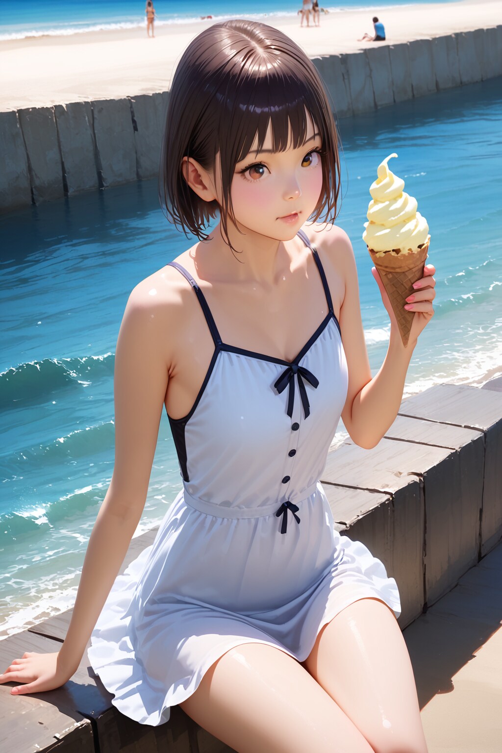 せっかくだから夏っぽく水着で(笑)