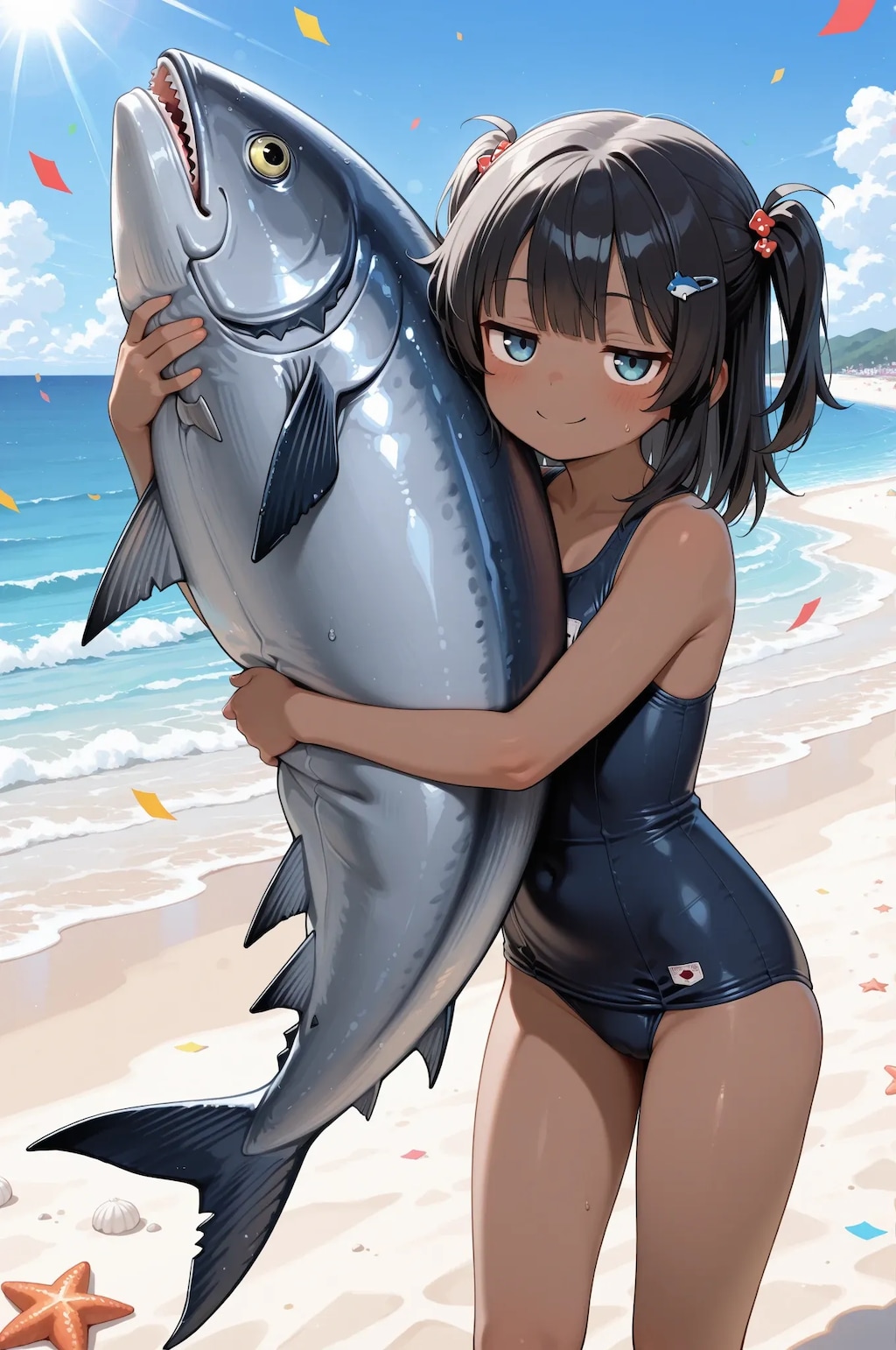 こなエミ on the beach