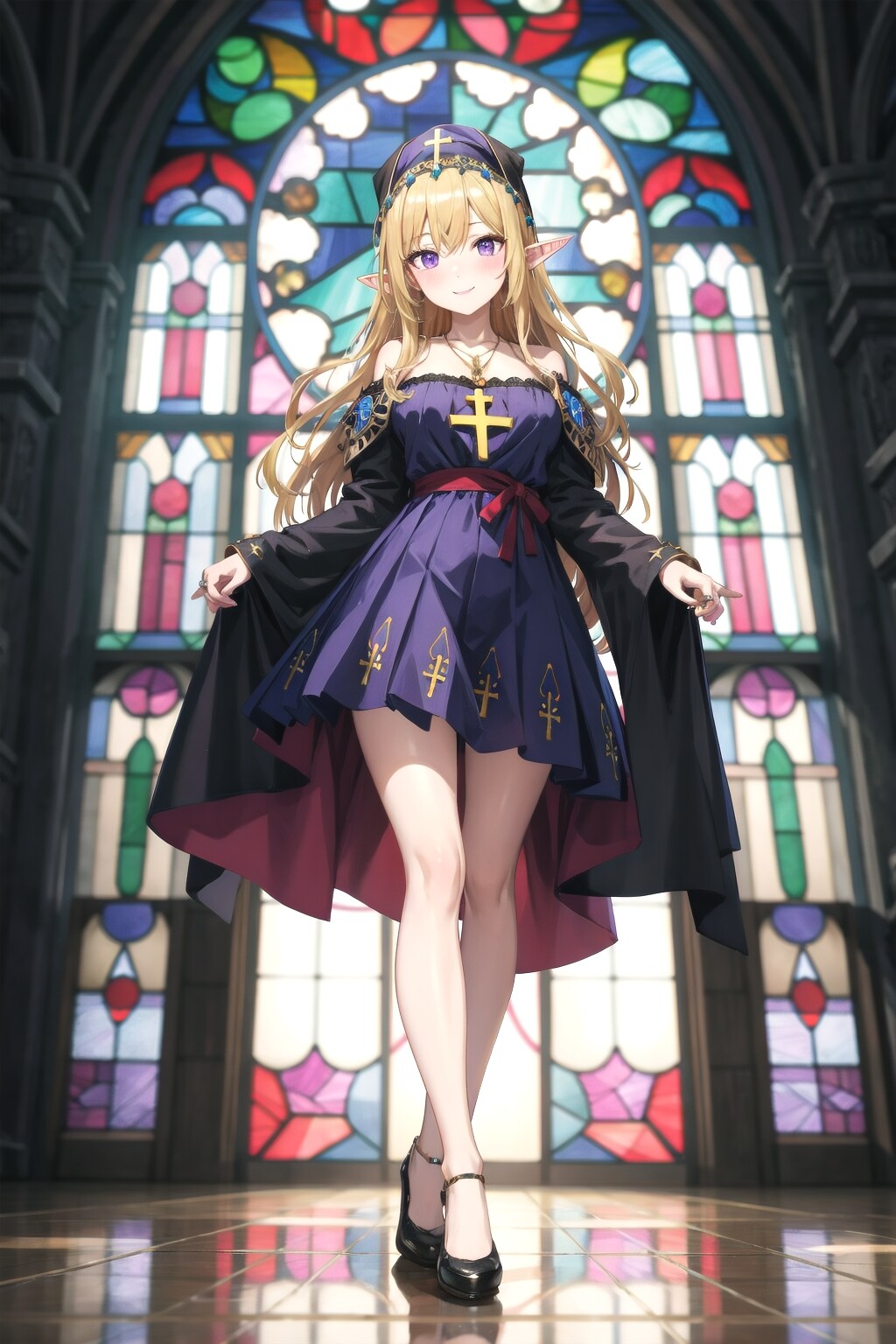 教会にて