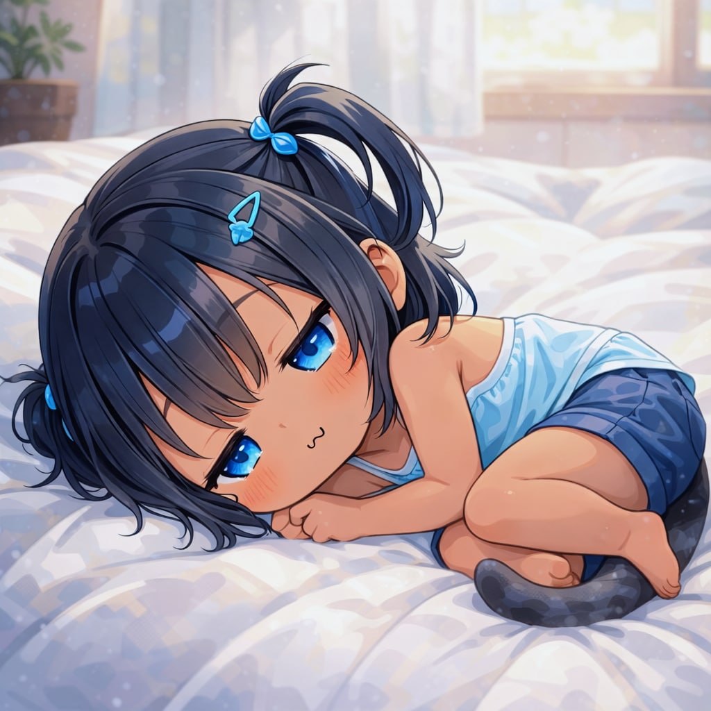 おねむさんな こにゃつちゃん or ねこなつちゃん