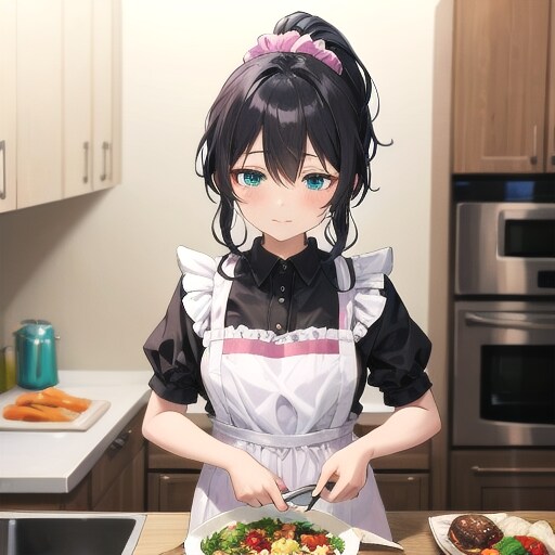 エプロン | の人気AIイラスト・グラビア