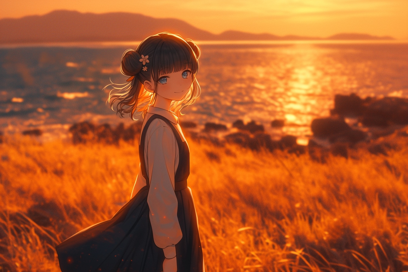 夕暮れのおだんごちゃん🍡✨228 | の人気AIイラスト・グラビア
