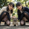 双子仔犬パンチラ　その② 6枚目