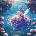 水面の花 4枚目