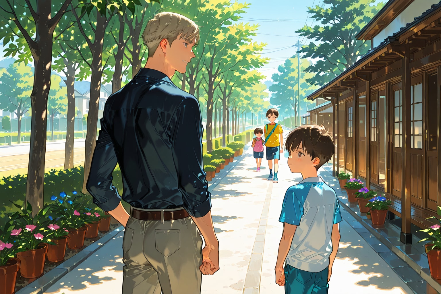 少年とおっさん | の人気AIイラスト・グラビア