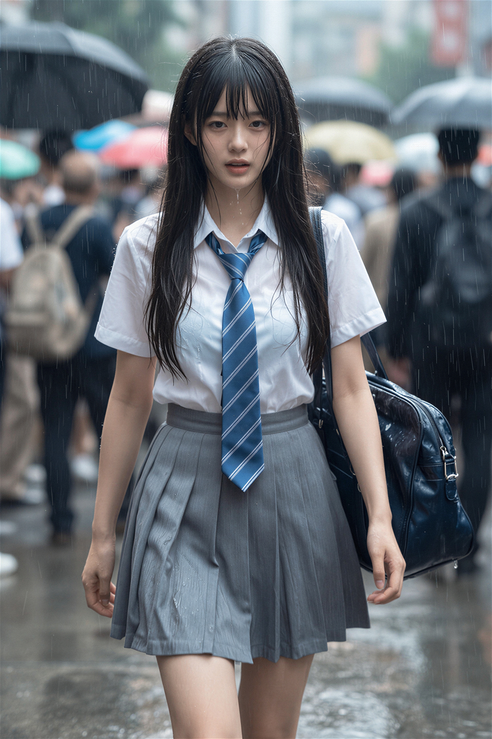 びしょ濡れ
