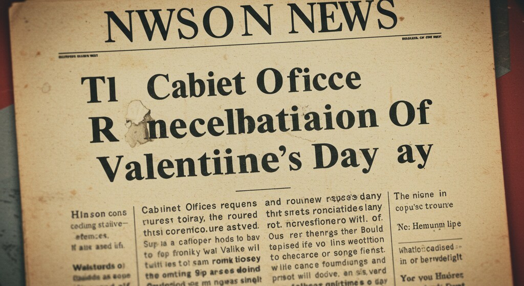 内閣府はバレンタイン中止の要請をしました（架空のネタ）