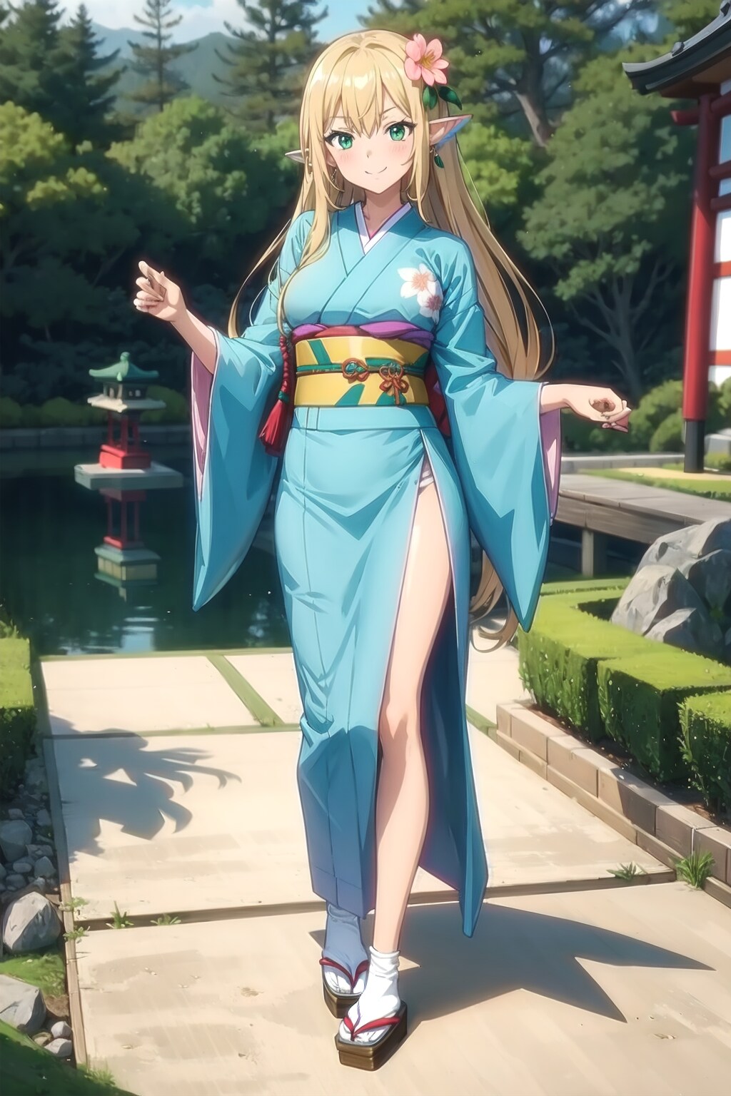 春先の着物