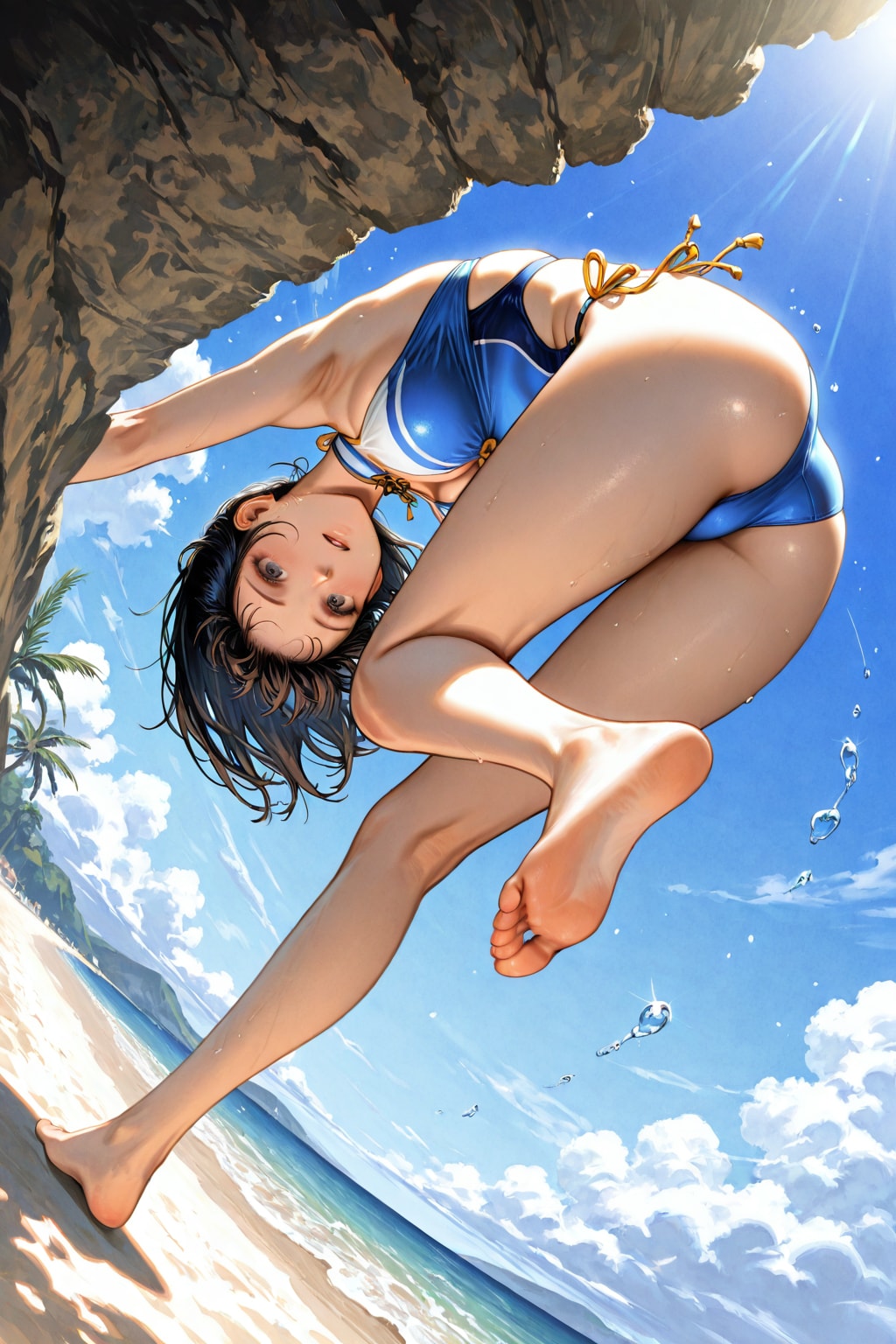 水着の女性