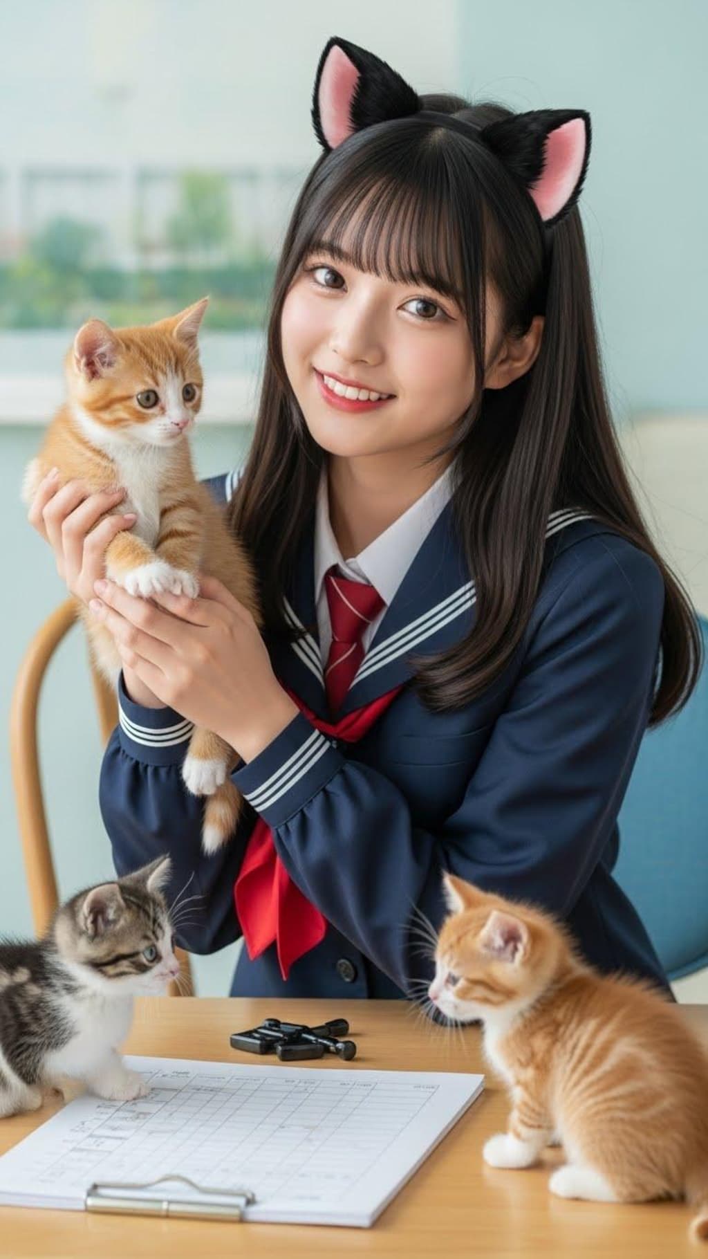 子猫ちゃんたちと娘ネコちゃん