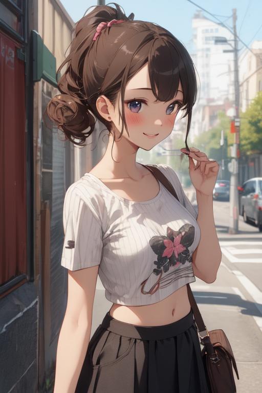 ポニーテールとおへそ