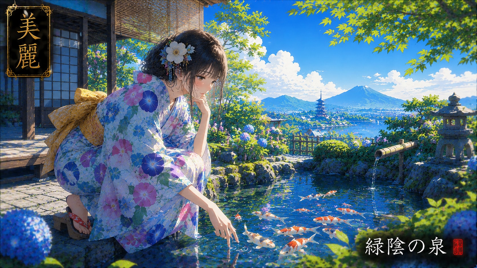 Beautiful Japanese-style illustration / 和風美麗イラスト #patreon #ChatGPT #customGPT #GPTs  #美麗 #和風美麗 #美麗アー | の人気AIイラスト・グラビア