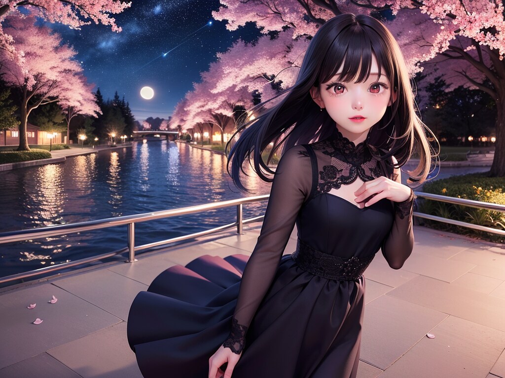 夜桜