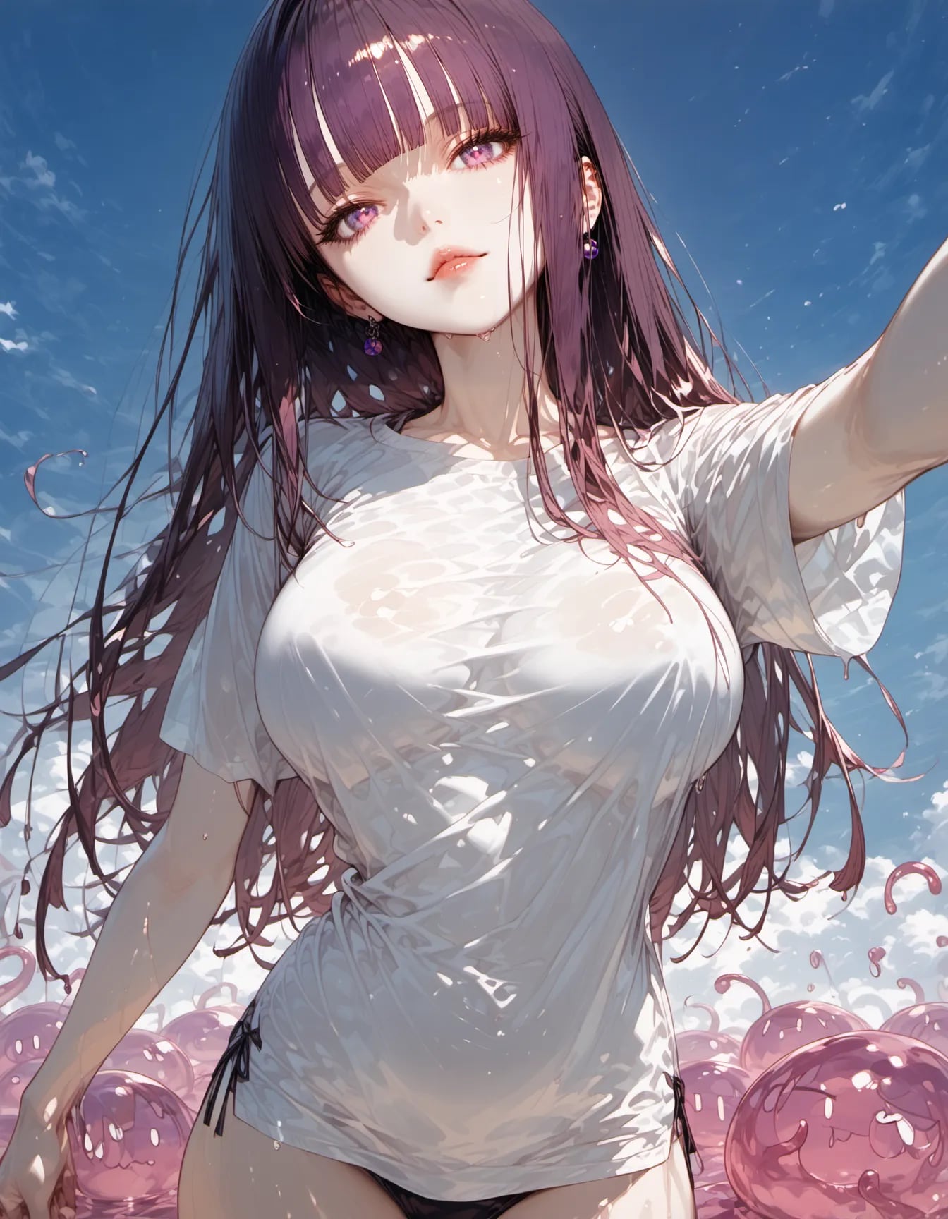 Summer Showers and Slimes | の人気AIイラスト・グラビア