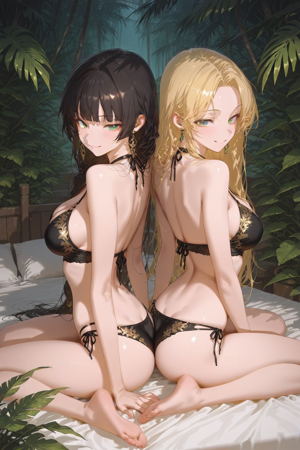 ビキニの美少女2人