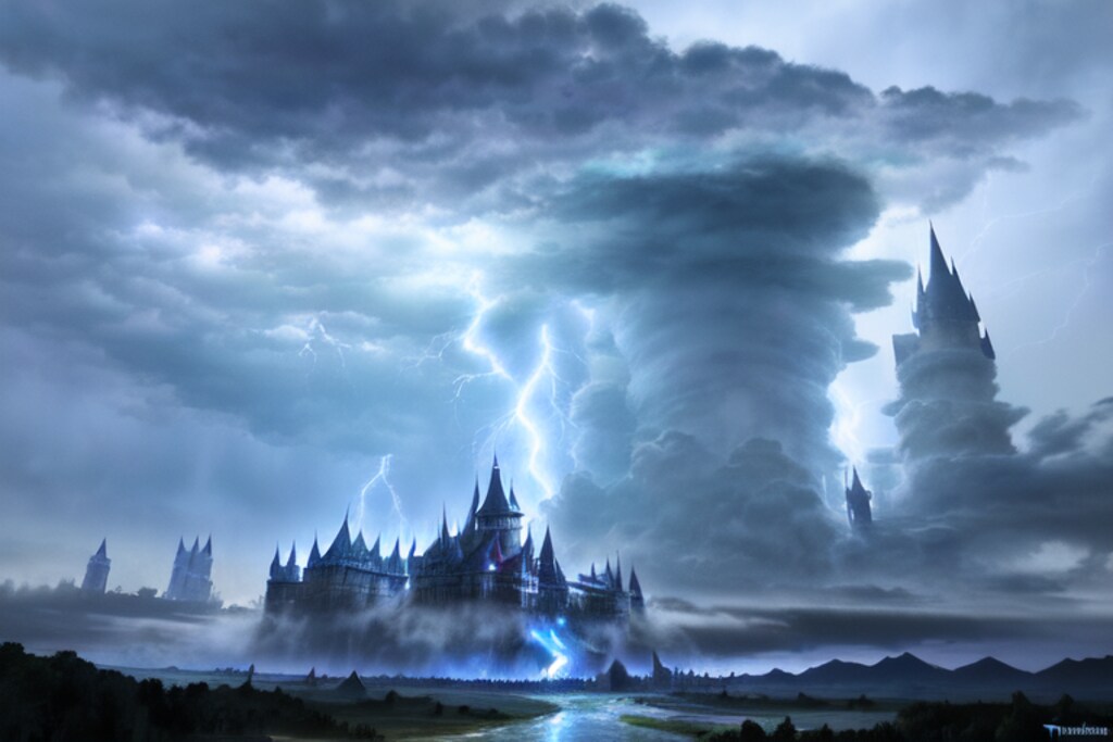 魔王の城風背景