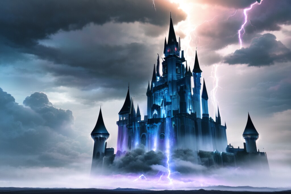 魔王の城風背景