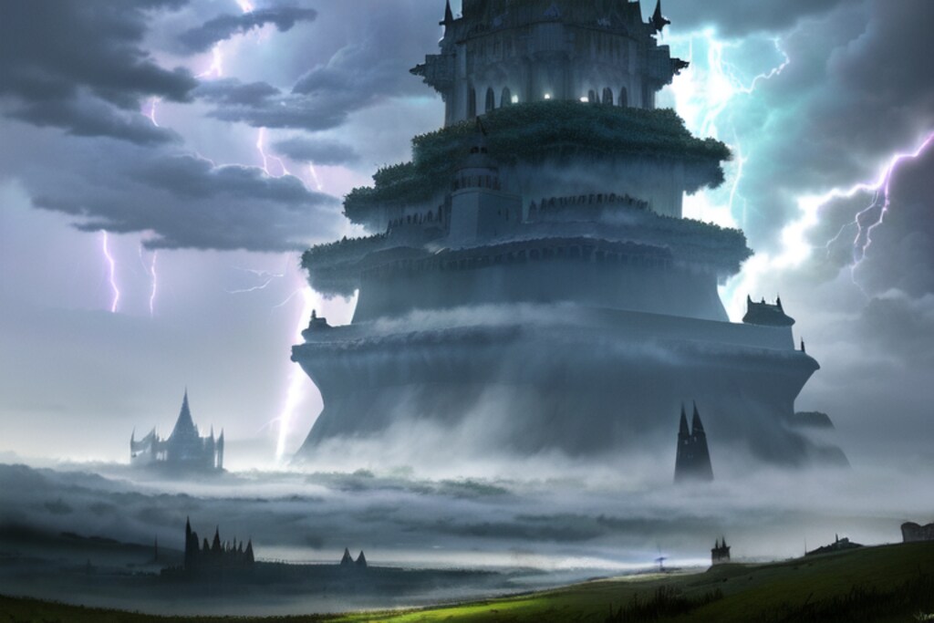 魔王の城風背景