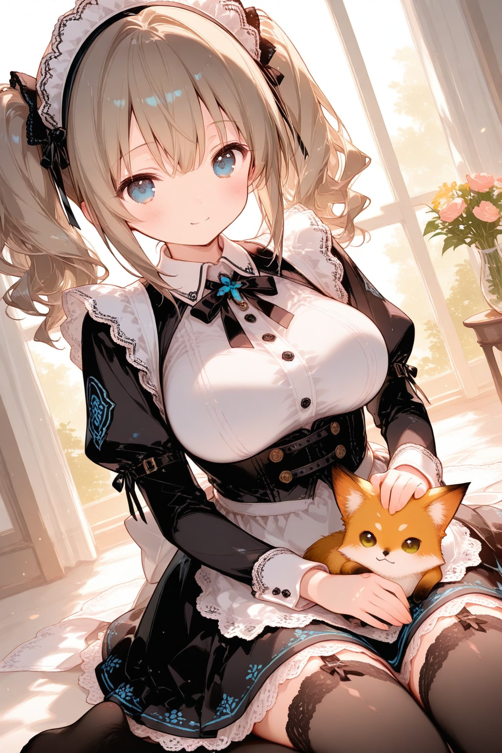 仔狐とメイドさん