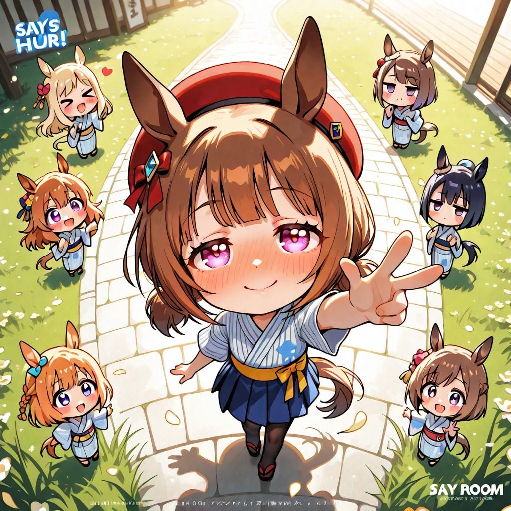 ウマちびちゃん。