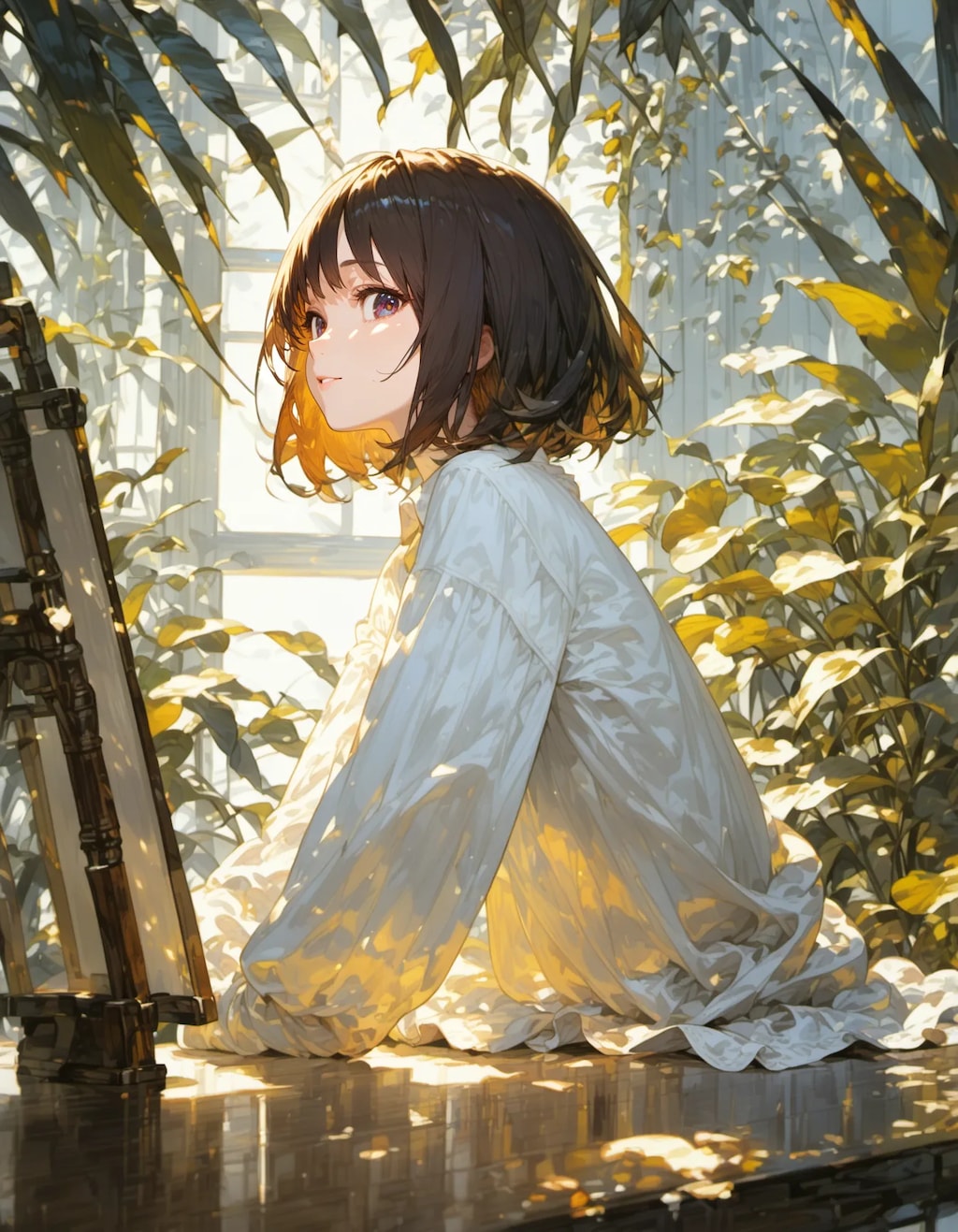 Artist's Solitude in Sunlight