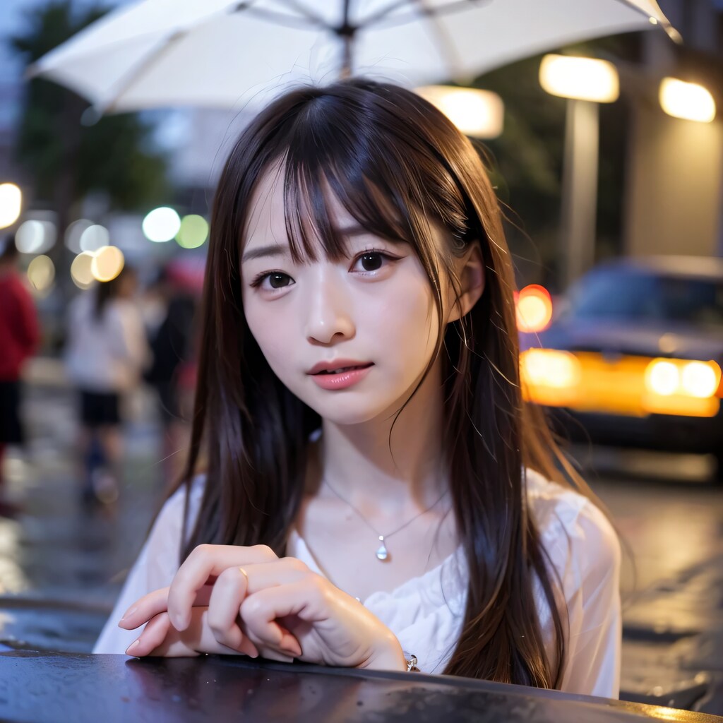 黒髪ロングでワンピースの美女６０