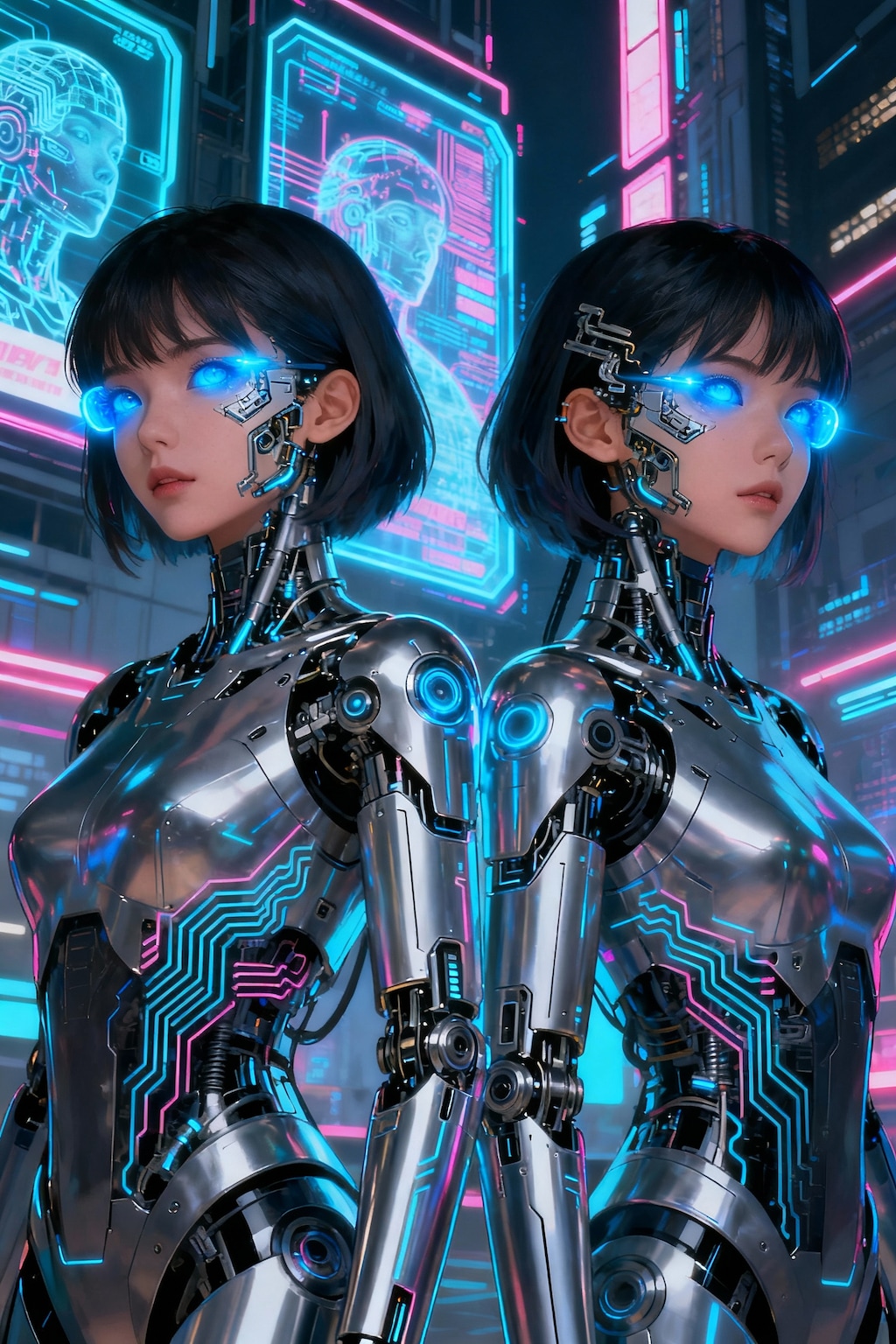 ちちぷい　Seedream 4.0　メカ娘　1