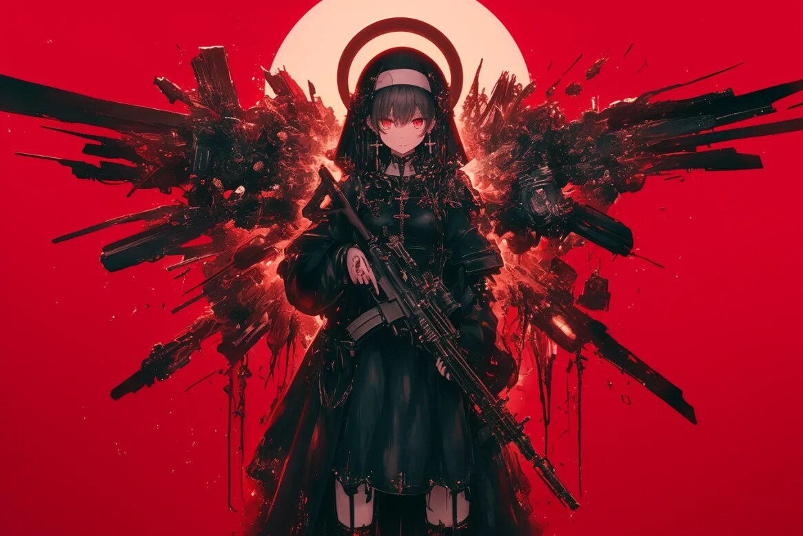 赤の聖歌隊 攻勢分隊用背部兵装「ギフトボックス」 | の人気AIイラスト・グラビア