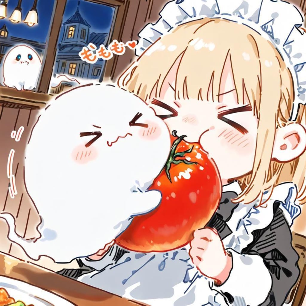 新鮮トマトに摩訶不思議言語を添えて🍅