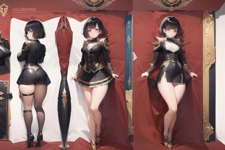 設定画にされちゃった黒髪ショートJK２