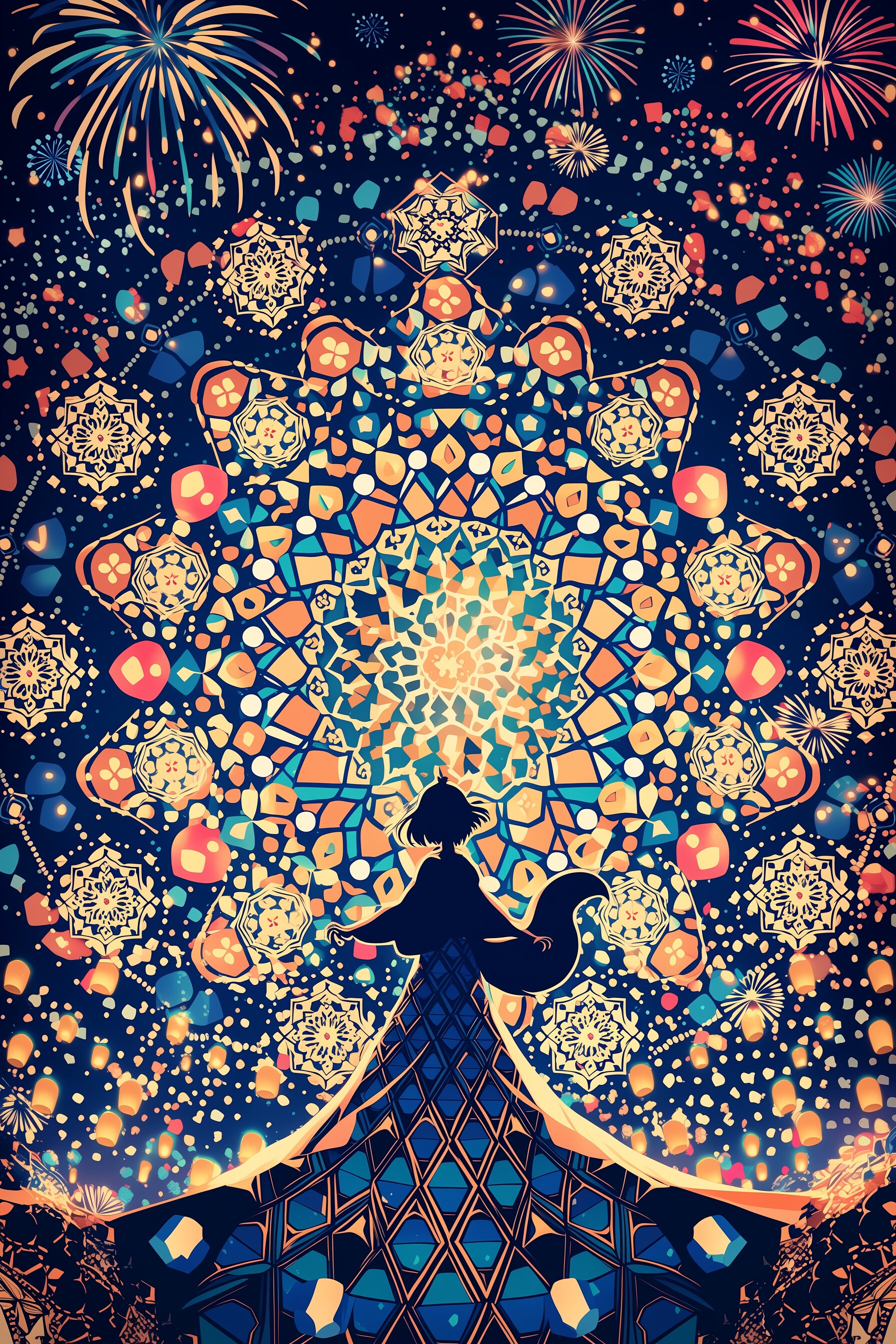 Kaleidoscope Fireworks | の人気AIイラスト・グラビア