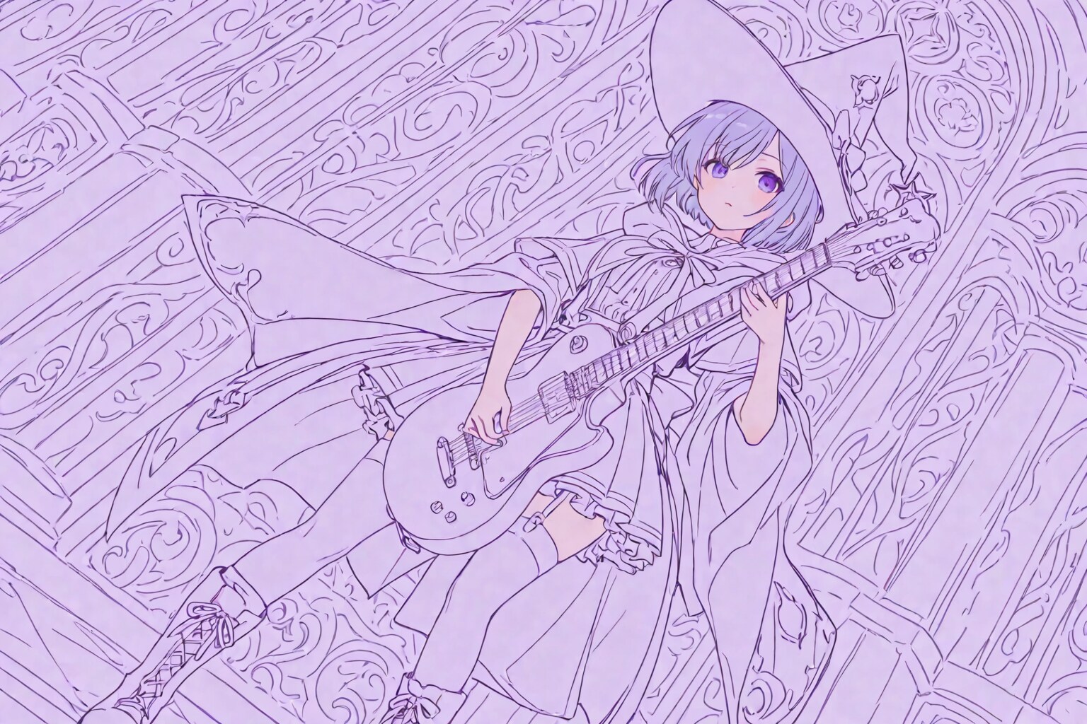 紫の魔法少女 | の人気AIイラスト・グラビア