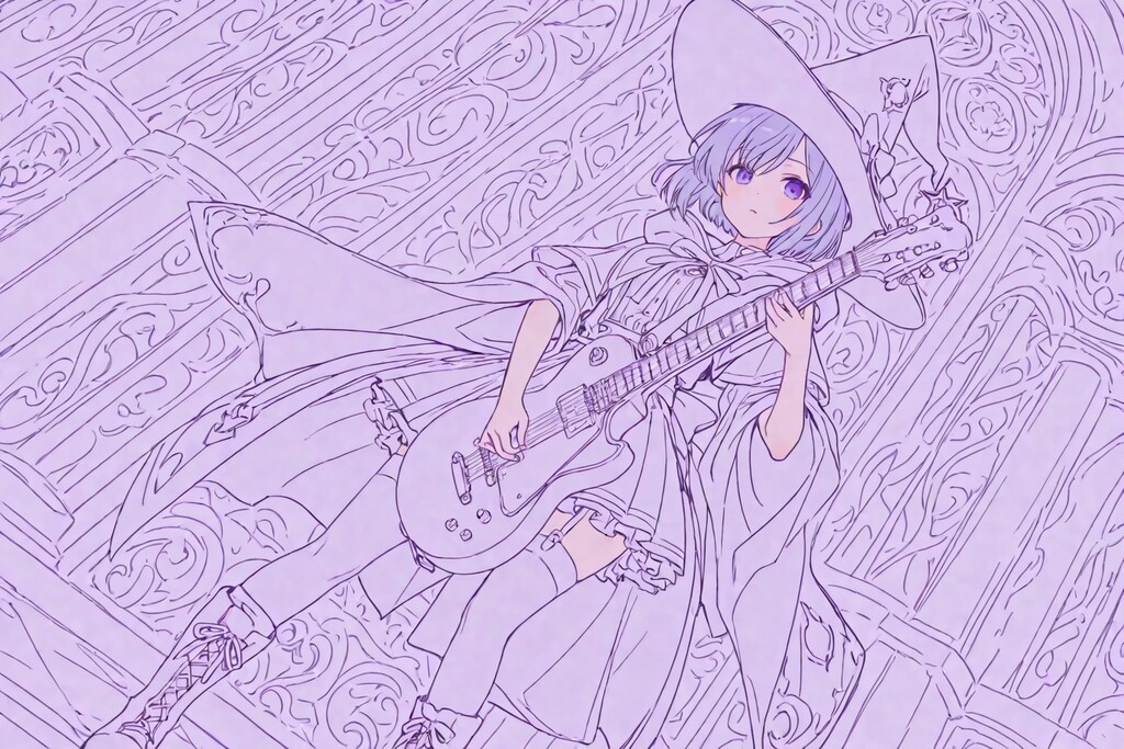 紫の魔法少女