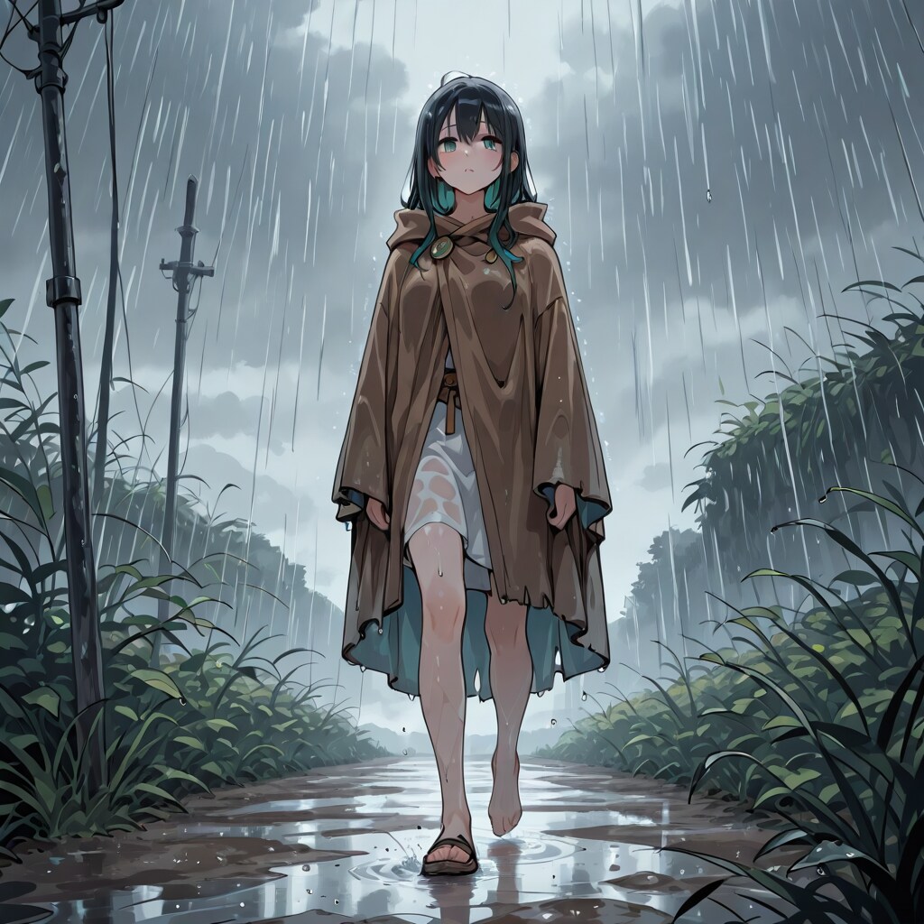 雨の道を往く260427 | の人気AIイラスト・グラビア
