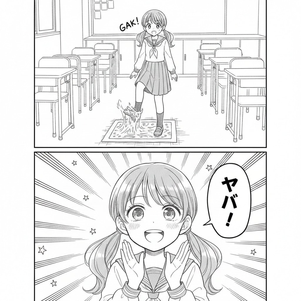 罠に引っかかるJK