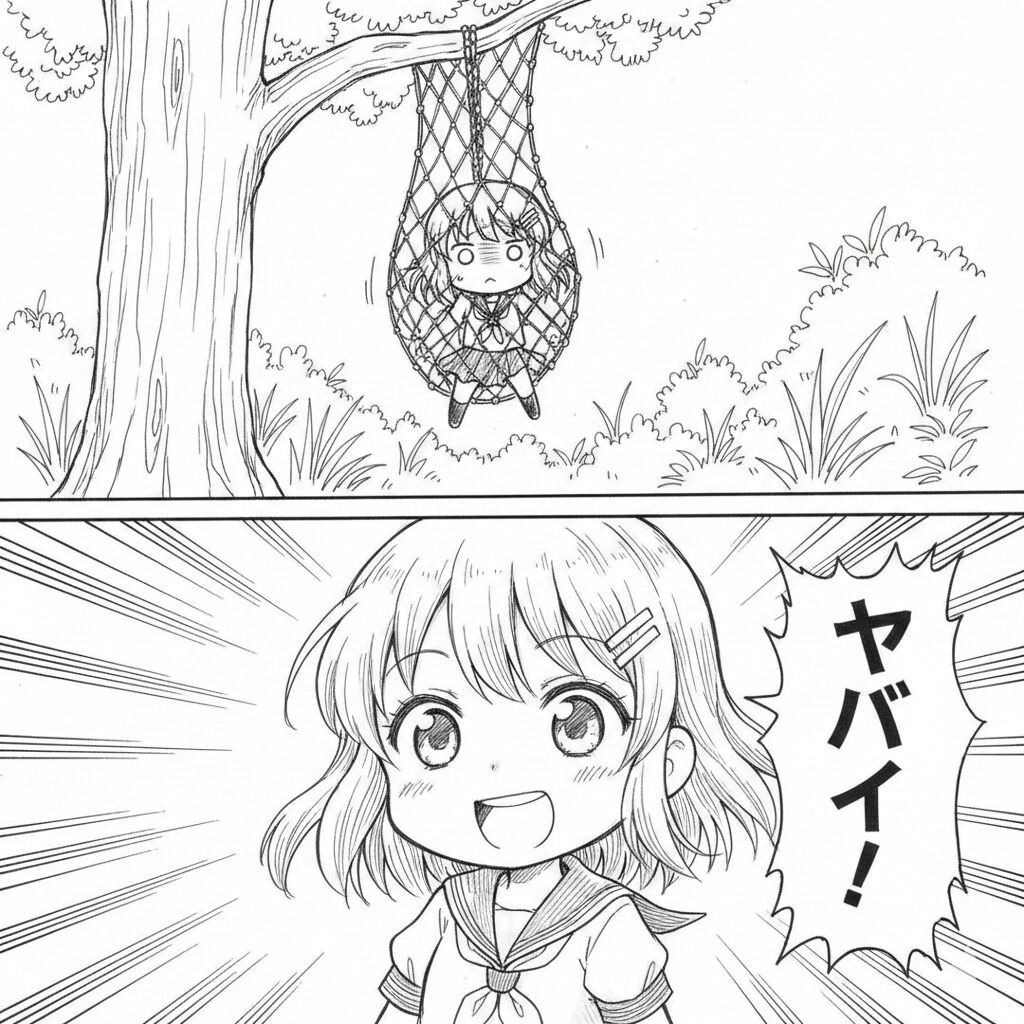 罠に引っかかるJK