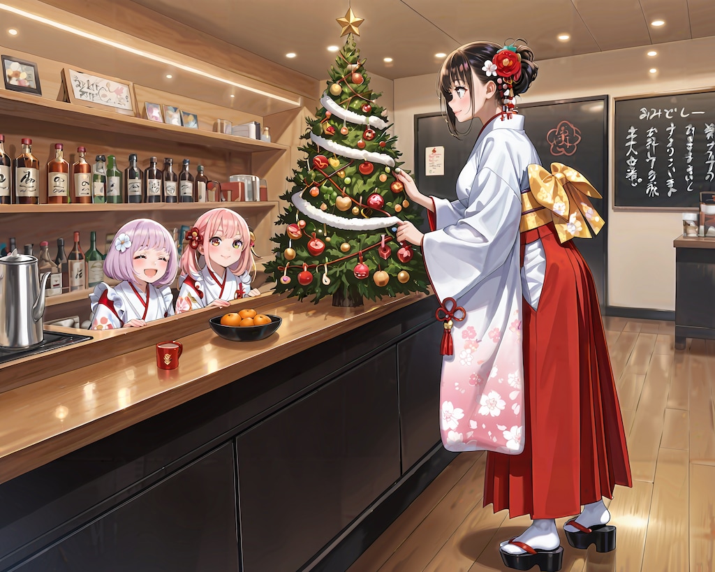 お正月の装飾クリスマスのお掃除へ