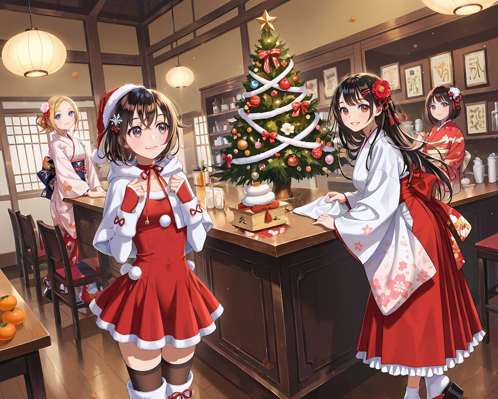 お正月の装飾クリスマスのお掃除へ