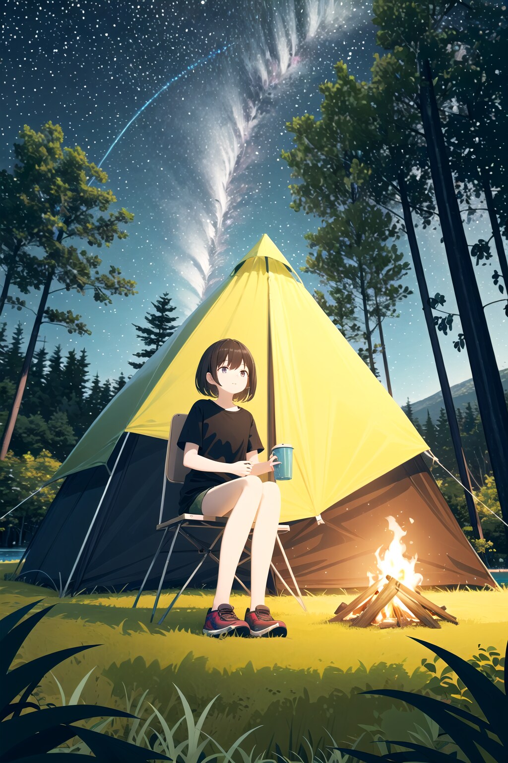 ここをキャンプ地とする（本当） | の人気AIイラスト・グラビア