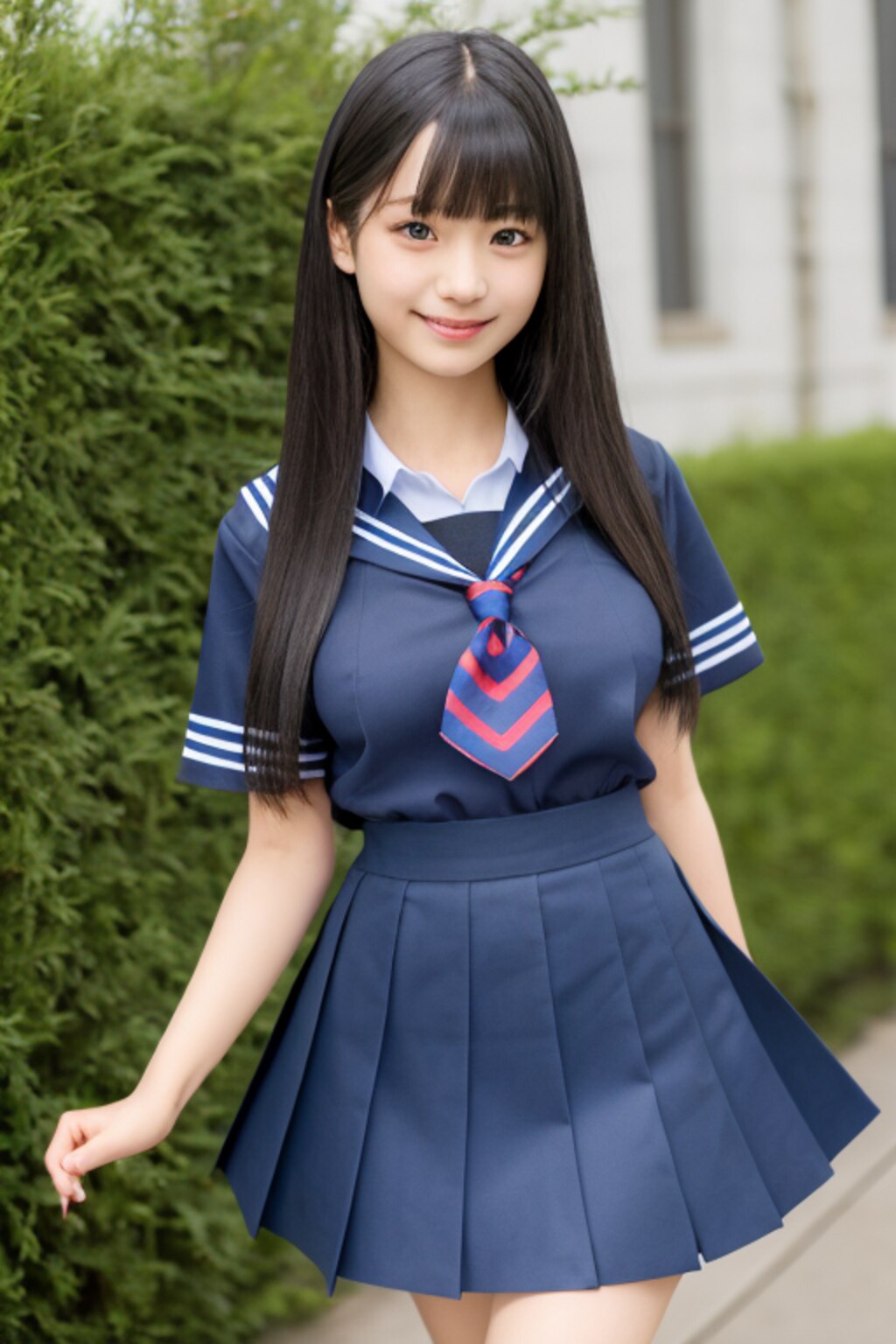 088　伝統的セーラー服に挑む