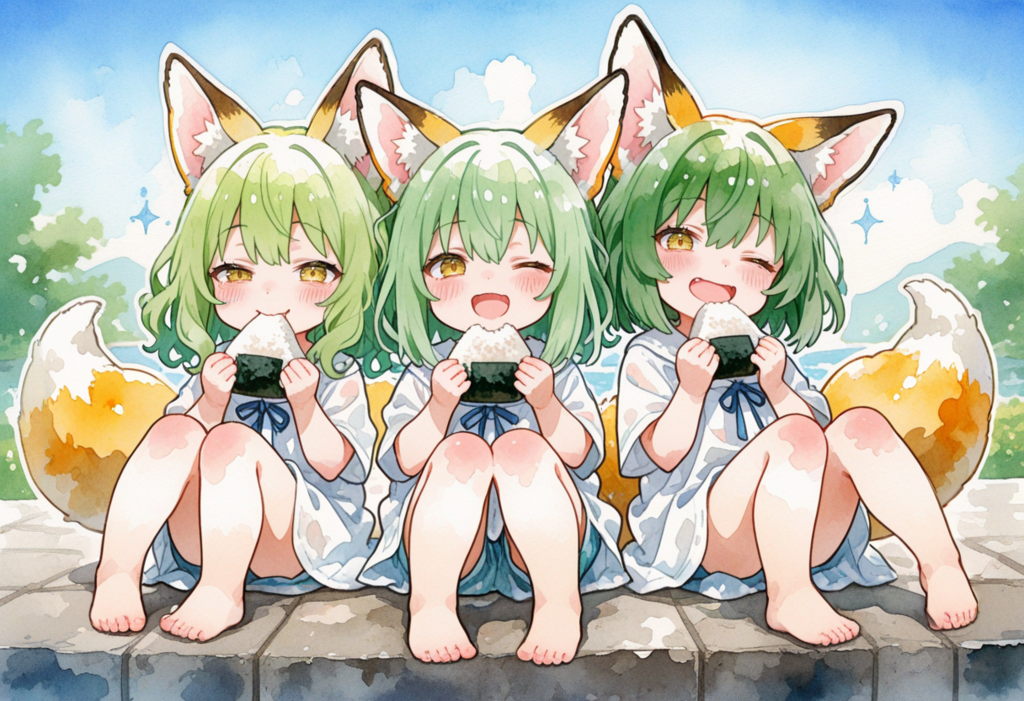 みんなでたべる　おむすびだいすき