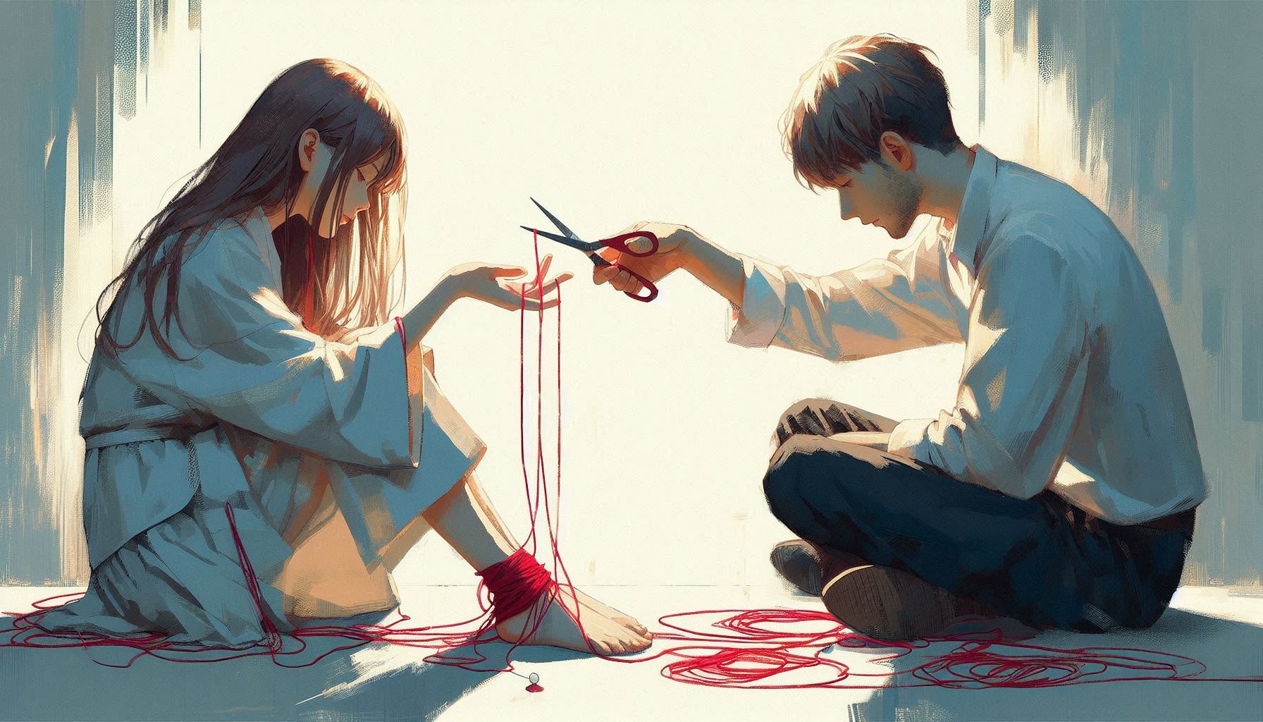 赤い糸でがんじがらめの君を救いに来ました | の人気AIイラスト・グラビア