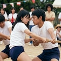 昭和レトロな運動会　男女混合競技 12枚目