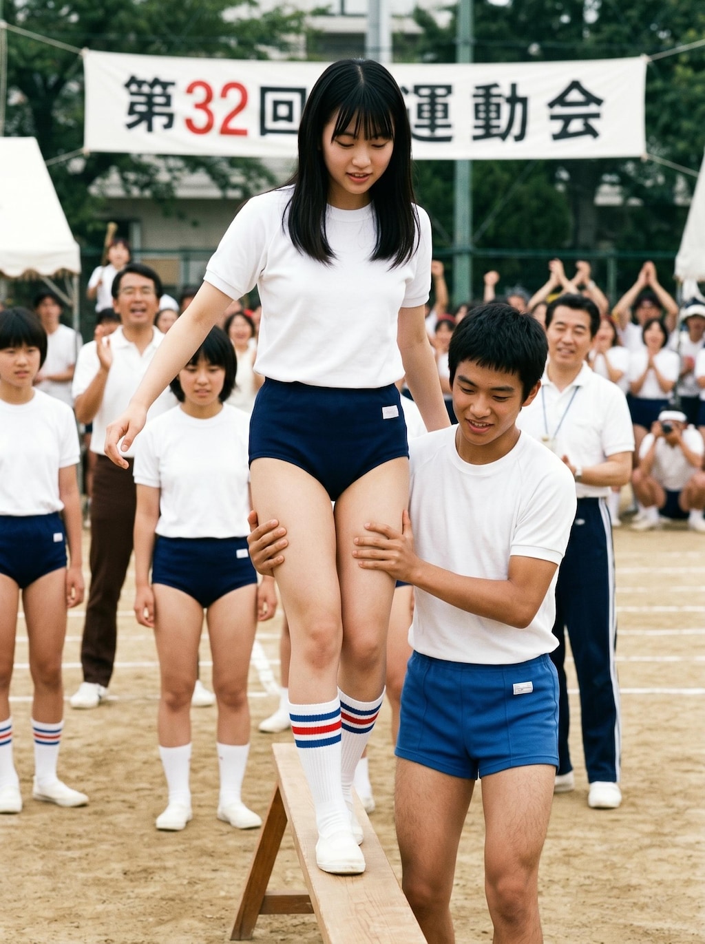 昭和レトロな運動会　男女混合競技