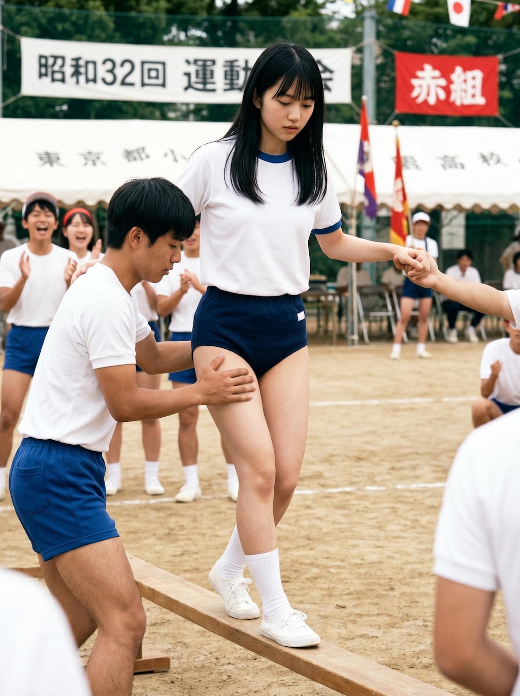 昭和レトロな運動会　男女混合競技