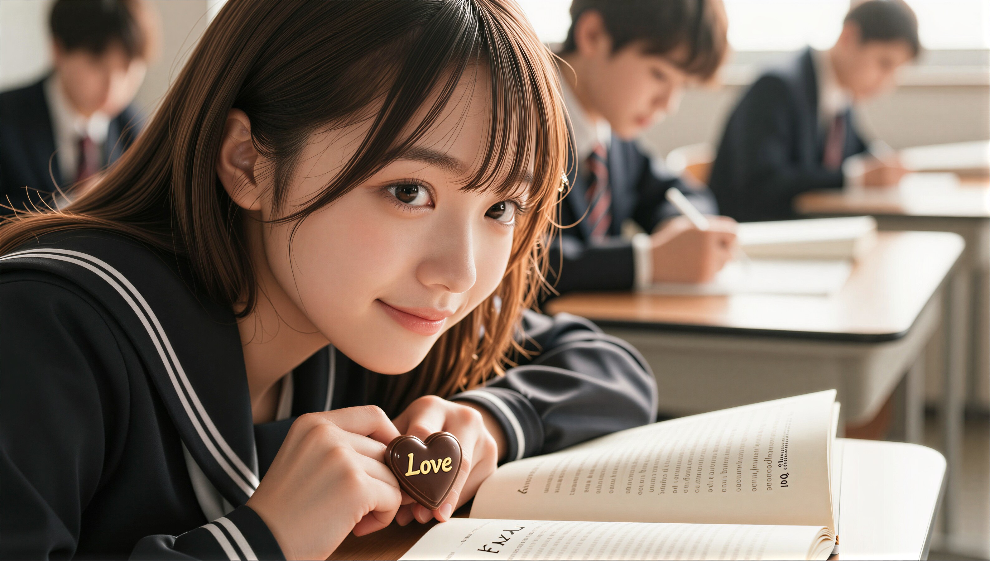 授業中のバレンタイン